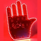 پنل LED دست بی قرار 4 حالته ریموت دار رنگ قرمز