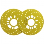 صفحه پشت رینگ و کاور کاسه ترمز چرخ عقب فلزی رنگ زرد