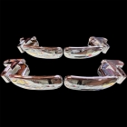 دستگیره درب داخلی پژو 206 رنگ کروم بسته 4 عددی