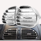 پنل دریچه کولر پژو 206 رنگ کروم بسته 4 عددی