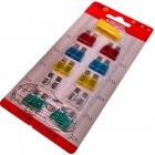 فیوز خودرو 10 الی 30 آمپر درجه 1 همراه گیره 10 عددی