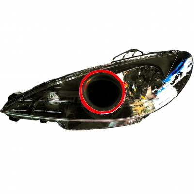 چراغ هورن دار پژو 206 نئون دار, لامپ خور و تنظیم شو