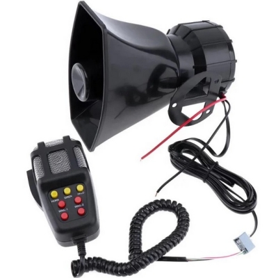 آژیر پلیسی میکرفون دار 7 صدا 100 وات