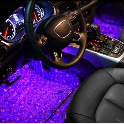 اتمسفر لایت کهکشانی فول موزیکال زیر پایی خودرو 4 عددی