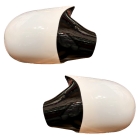 فلاپ خفاشی آینه بغل پژو 206 رنگ سفید بسته 2 عددی