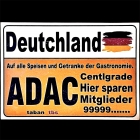 برچسب فابریکال شیشه جلو رنگی آداک ADAC سایز بزرگ