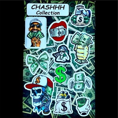 پک برچسب استیکر 12 عددی chash collection سایز A5