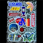 پک برچسب استیکر سلفون دار tuning کد 1 سایز A4
