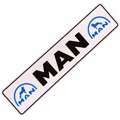 پلاک اسپورت فلزی برجسته طرح مان MAN