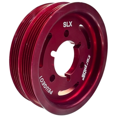 پولی سر میل لنگ سبک پژو 405 SLX رنگ قرمز