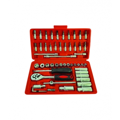 جعبه بکس بلند و کوتاه 53 پارچه درایو 1/4 با آلن بکسی NEW TOOLS (جعبه کوچک)